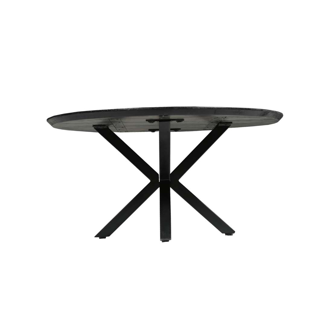 Mangohouten Salontafel Vicenza Black 90 cm Mahom