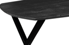 Mangohouten Eettafel Salerno Black Deens Ovaal 160x100 cm Mahom