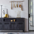 Mangohouten Dressoir 180 cm Black