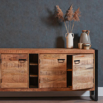 Mangohouten Dressoir Stockton 200 cm