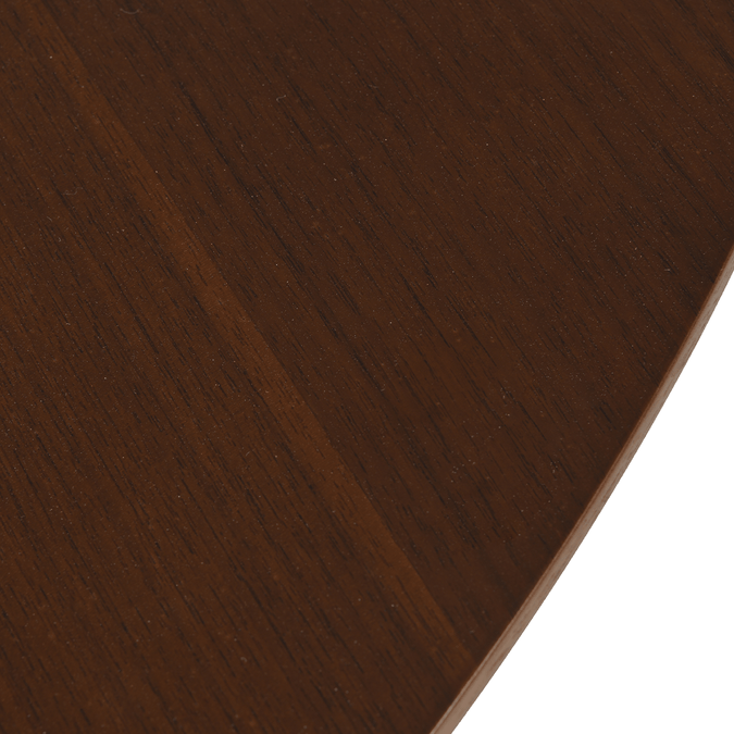 Eettafel Rond Walnoot Mahom close up blad