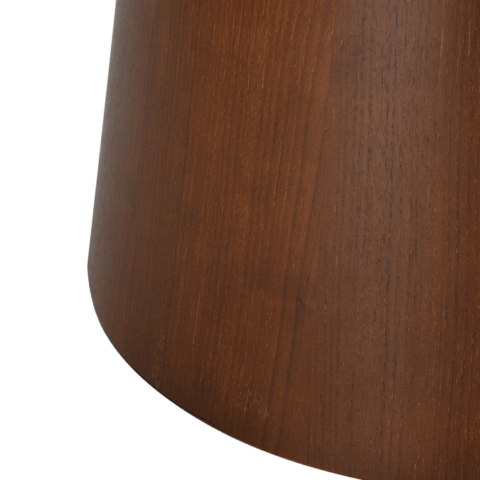 Eettafel Rond Walnoot Mahom close up poot