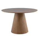 Eettafel  rond 120 cm Walnoot Mahom  vooraanzicht