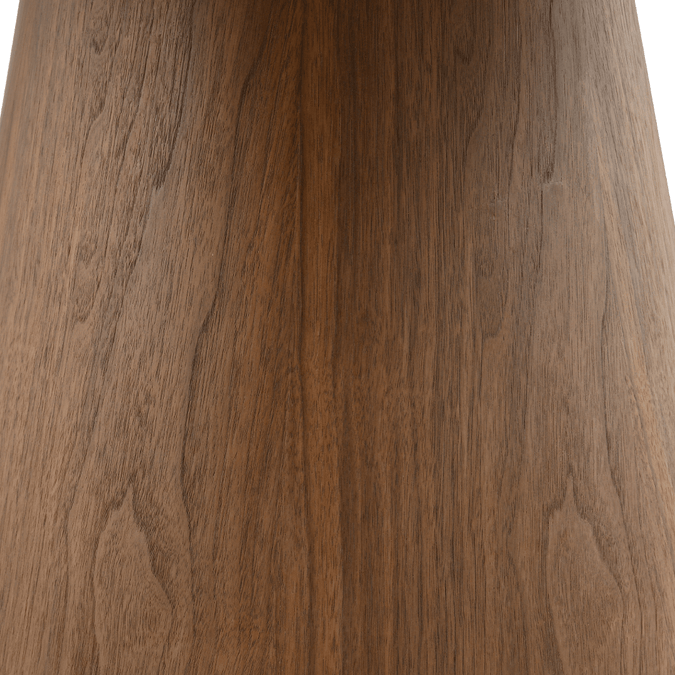 Eettafel  rond 120 cm Walnoot Mahom  close up poot