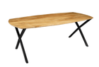 Mangohouten Eettafel Salerno Deens Ovaal 160x100 cm Mahom