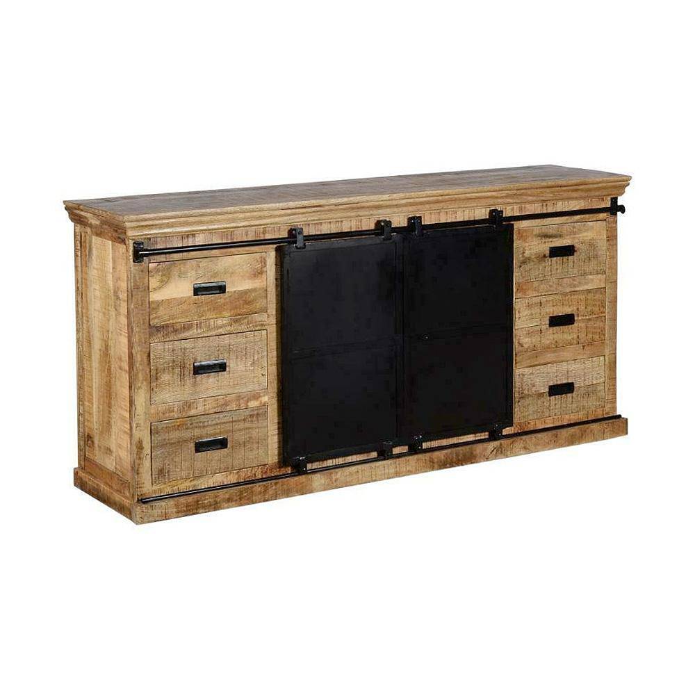 Mangohouten Dressoir Newark 200 cm Mahom - Mangohoutonline