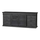 Mangohouten Dressoir Newark Black 190 cm Mahom