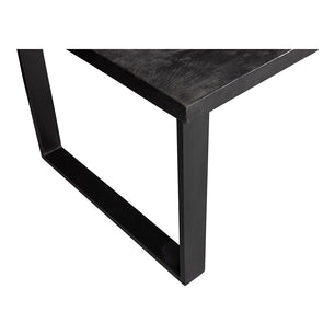 Mangohouten Eettafel Cleveland Black Rechthoek 220x100 cm Mahom