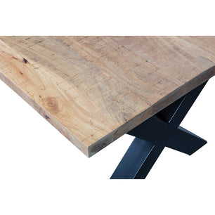 Mangohouten Eettafel Columbus Rechthoek 140x90 cm (6cm) Mahom