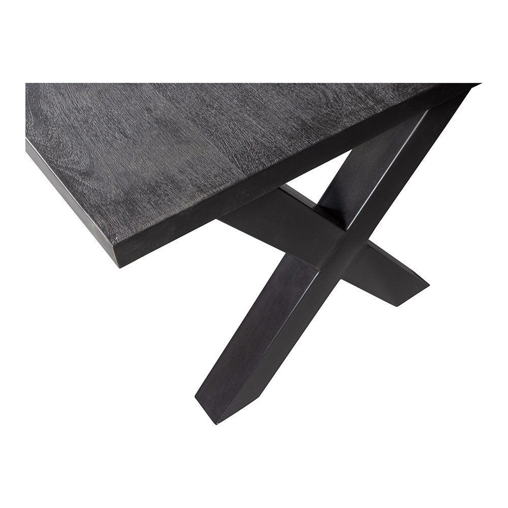 Mangohouten Eettafel Columbus Black Rechthoek 140x90 cm Mahom