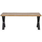 Mangohouten Eettafel Columbus Rechthoek 140x90 cm (6cm) Mahom