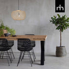 Mangohouten Eettafel Columbus Rechthoek 260x100 cm Mahom