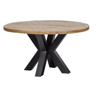 Mangohouten Eettafel Madison Rond 130 cm Mahom