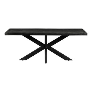 Mangohouten Eettafel Memphis Black Rechthoek 140x90 cm Mahom