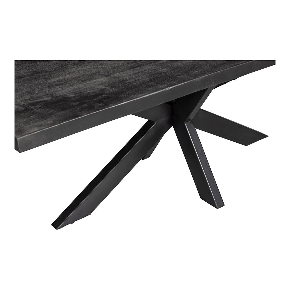 Mangohouten Eettafel Memphis Black Rechthoek 140x90 cm Mahom