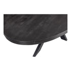 Mangohouten Eettafel Tulsa Black Ovaal 300×130 cm Mahom