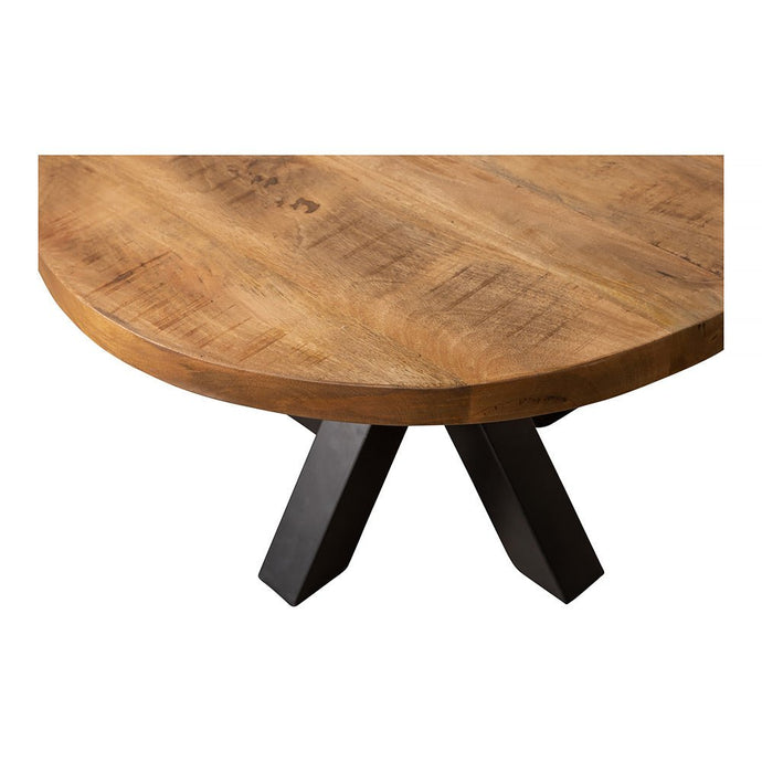 Salontafel Milly Espresso Mangohout 70cm Rond Salontafel Milly Espresso Mangohout 70cm Rond