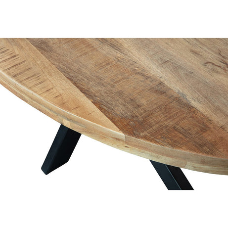 Mangohouten Eettafel Tulsa Ovaal 220×110 cm Mahom