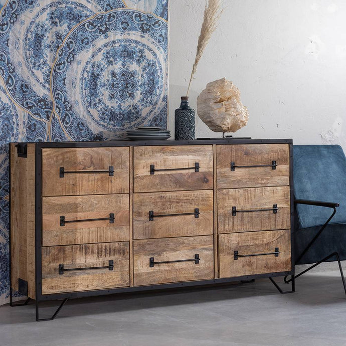 KOMHTOM Dressoir Ladekast met 2 laden slaapkamer highboard wit voor slaapkamer crème-wit KOMHTOM Dressoir Ladekast met 2 laden slaapkamer highboard wit voor slaapkamer crème-wit