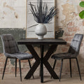 Mangohouten Eettafel  Rechthoek Black