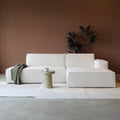 Beige 3-zits hoekbank