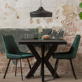 Mangohouten Eettafel Rechthoek Black