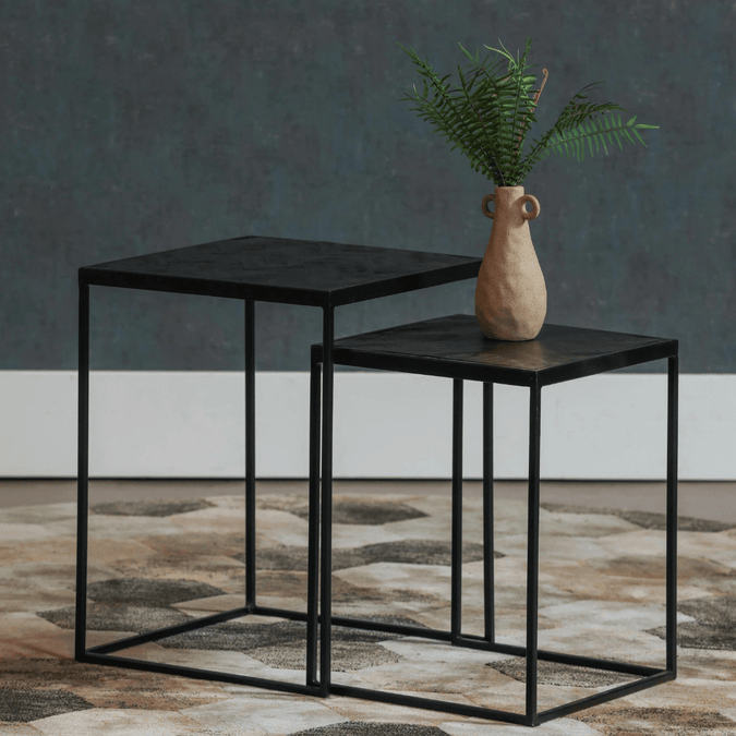 Mango-houten salontafels Dayton, set van 2