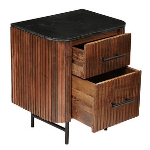 Mangohouten Side Meubel Austin 50 cm Walnoot