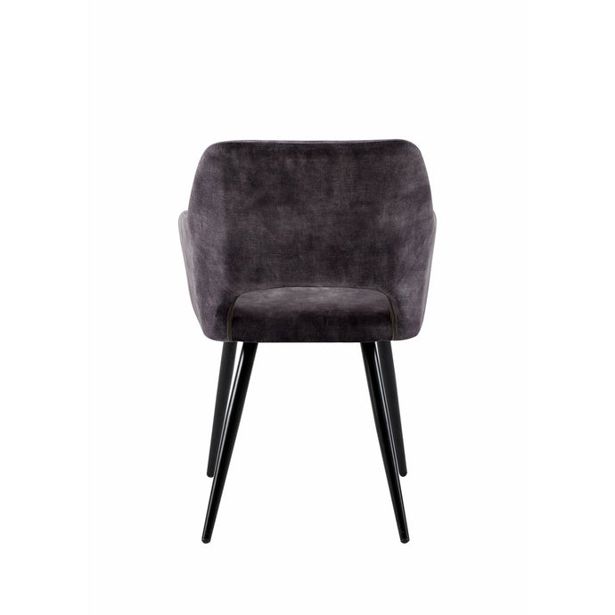 Set van 4 Eetkamerstoelen, Fluwelen Beklede Stoel, Metalen Frame Set van 4 Eetkamerstoelen, Fluwelen Beklede Stoel, Metalen Frame