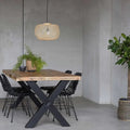 Mangohouten Eettafel Rechthoek